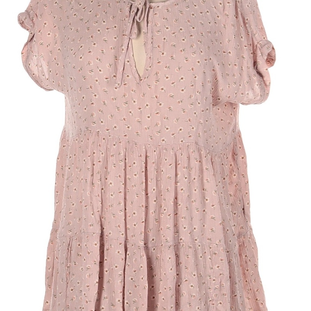 American Eagle Outfitters Womens Blouse Floral Print Pink XL DustyRose Pink